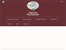 Tablet Screenshot of domaineguinand.com